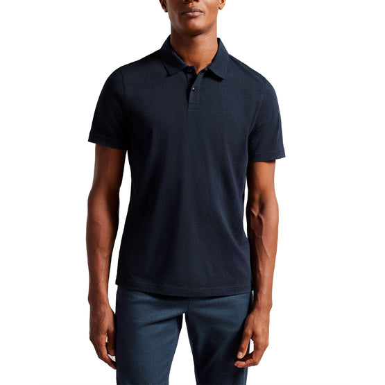 Men Mmb-Polsden-Ss Cashmere Blend Polo - Navy-Blue