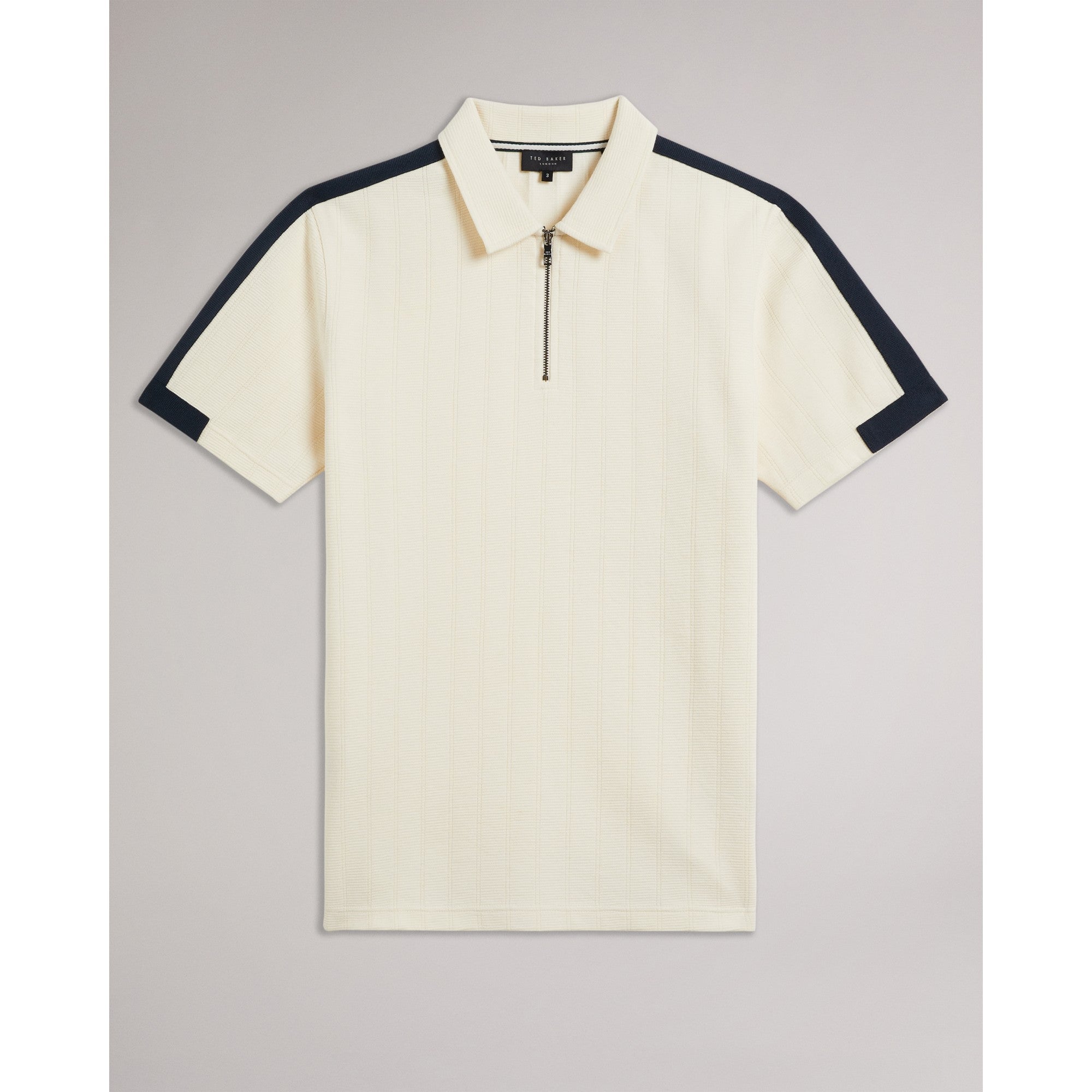 Men Mmb-Abloom-Ss Regular Polo With Zip - Natural