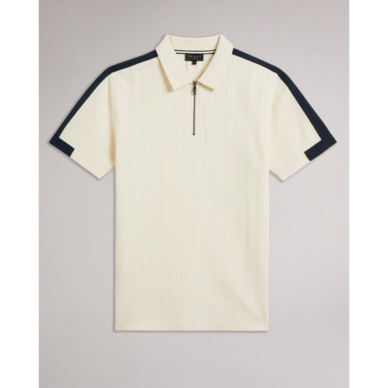 Men Mmb-Abloom-Ss Regular Polo With Zip - Natural