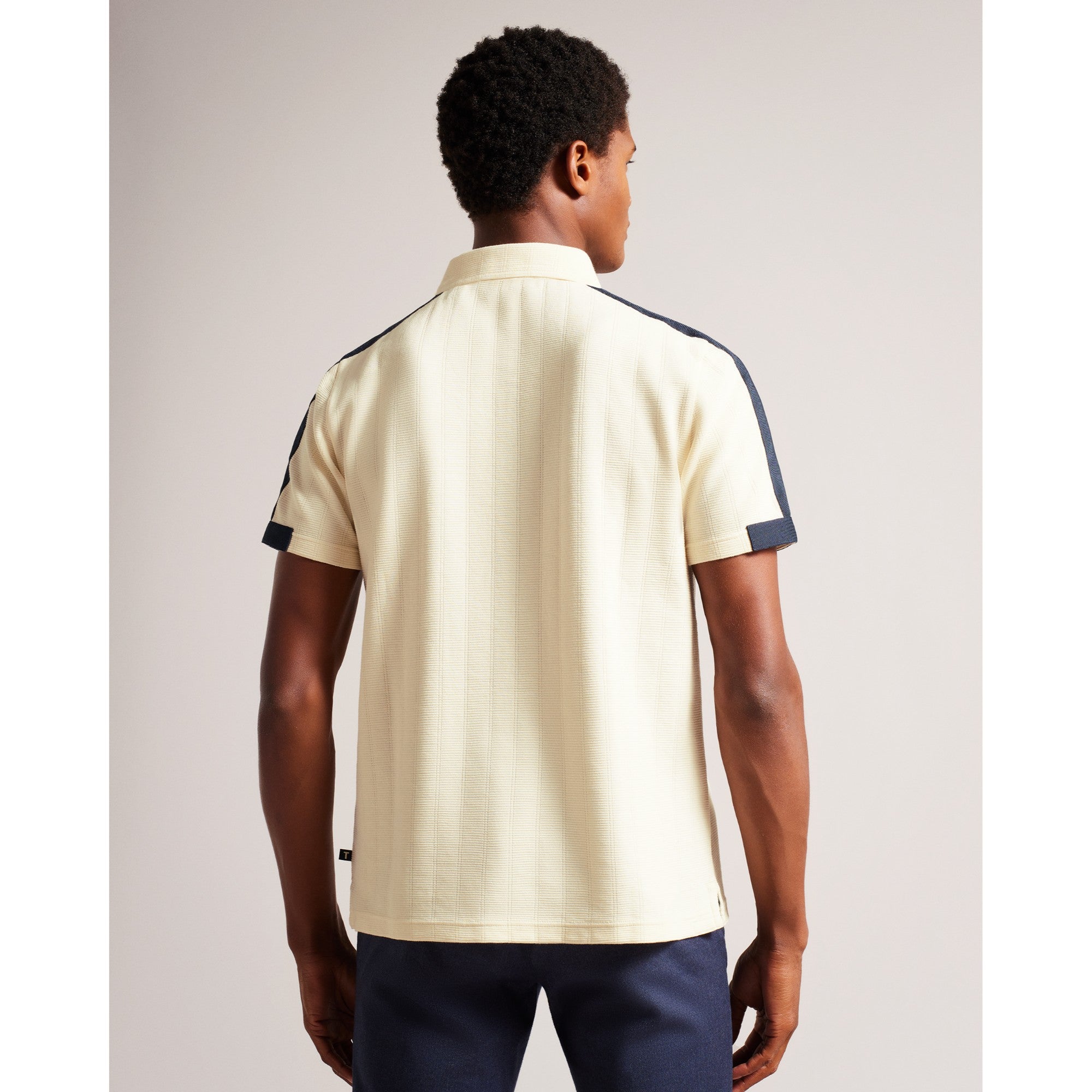 Men Mmb-Abloom-Ss Regular Polo With Zip - Natural
