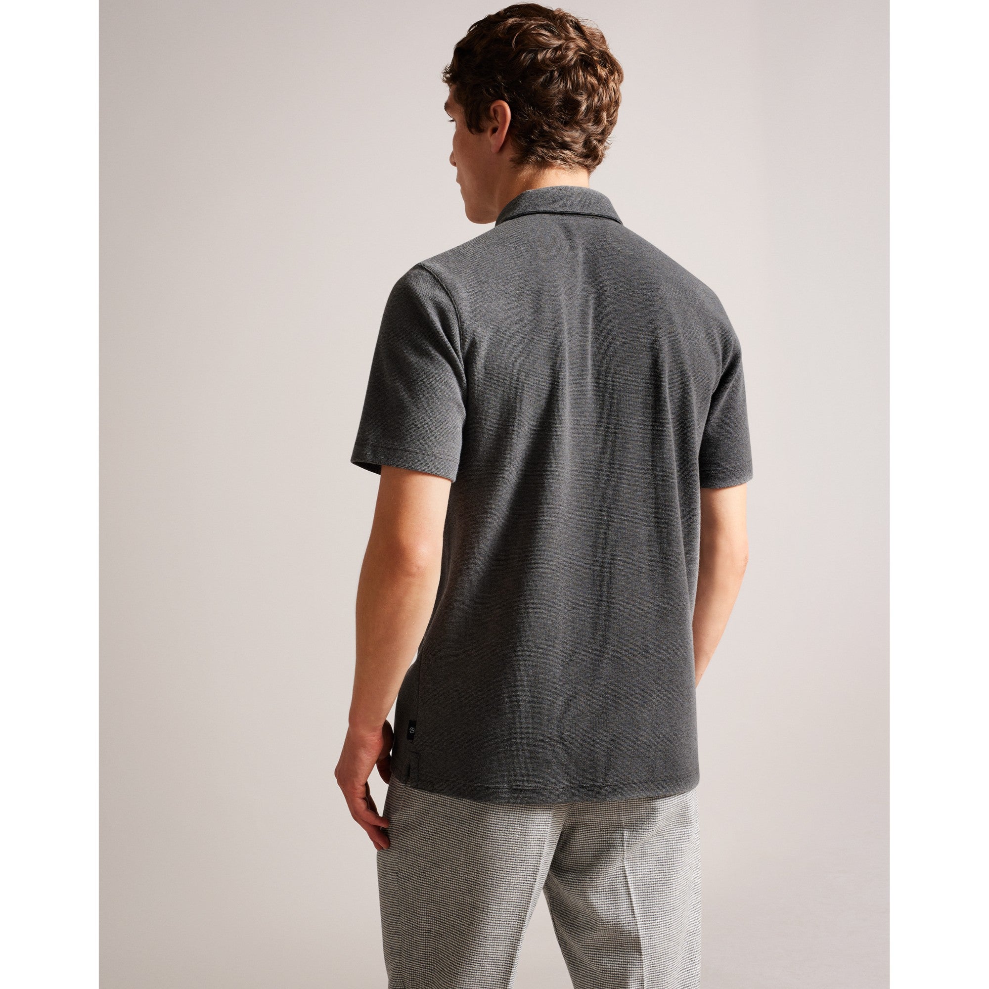 Men Mmb-Wave-Ss Regular Fit Polo - Grey-Marl