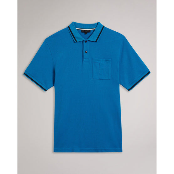 Men Mmb-Wayfar-Ss Regular Polo With T Pocket - Blue