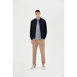 Men Mmj-Doodel-Seersucker Bomber Jacket - Navy
