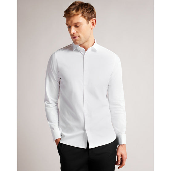 Men Mma-Witree-Ls Mini Diamond Dobby Shirt - White