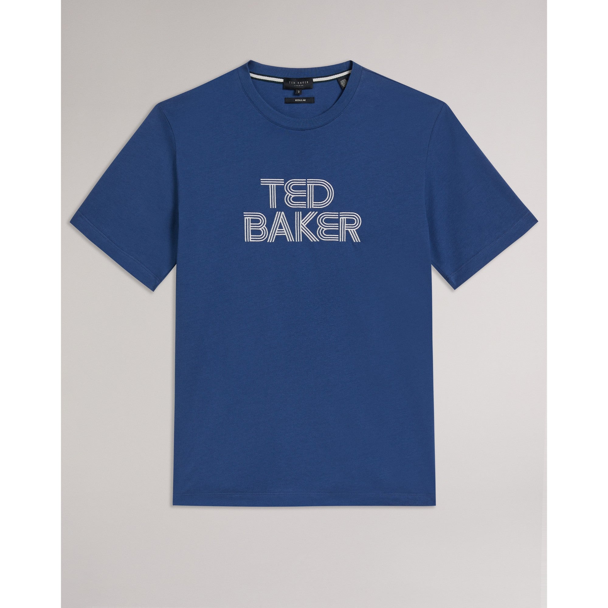 Men Mmb-Kenedy-Ss Regular Fit Branded T-Shirt - Dk-Blue