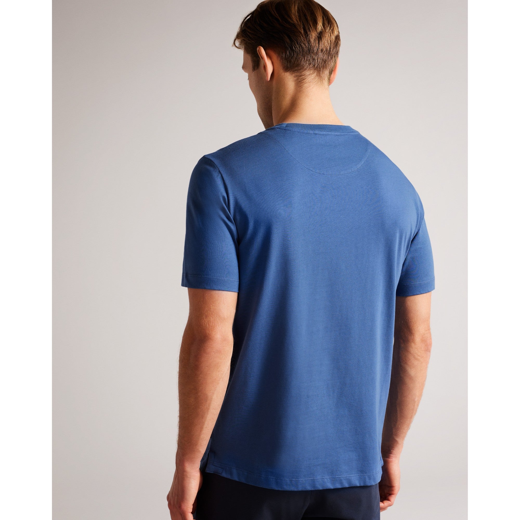 Men Mmb-Kenedy-Ss Regular Fit Branded T-Shirt - Dk-Blue
