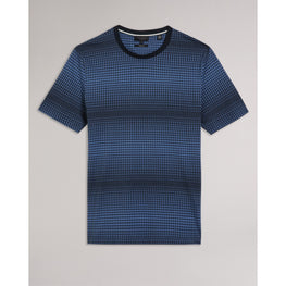 Men Mmb-Ronete-Ss Regular Fit Geo T-Shirt - Dk-Blue