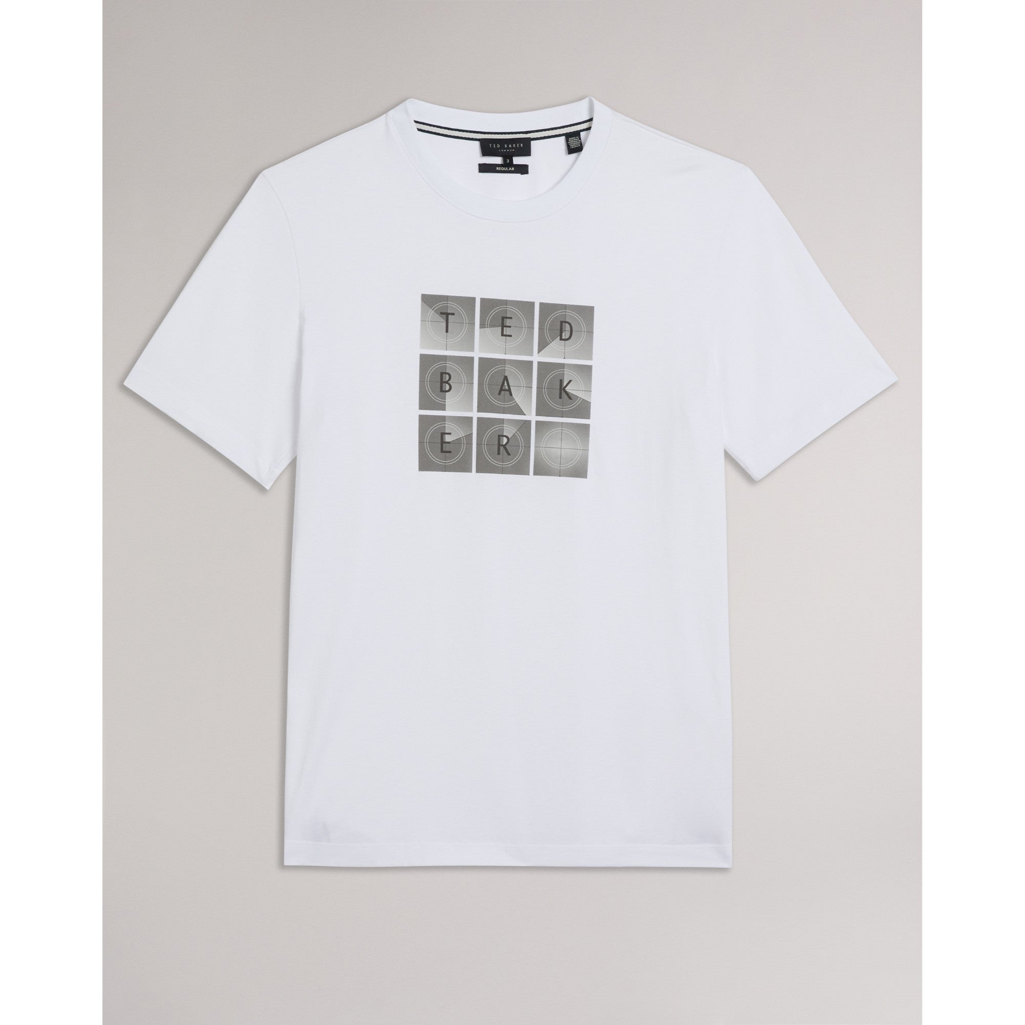 Men Mmb-Farow-Ss Regular Fit Branded T-Shirt - White