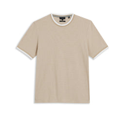 Men Mmb-Bowker-Ss Regular Fit Textured T-Shirt - Tan