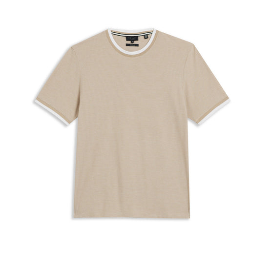 Men Mmb-Bowker-Ss Regular Fit Textured T-Shirt - Tan