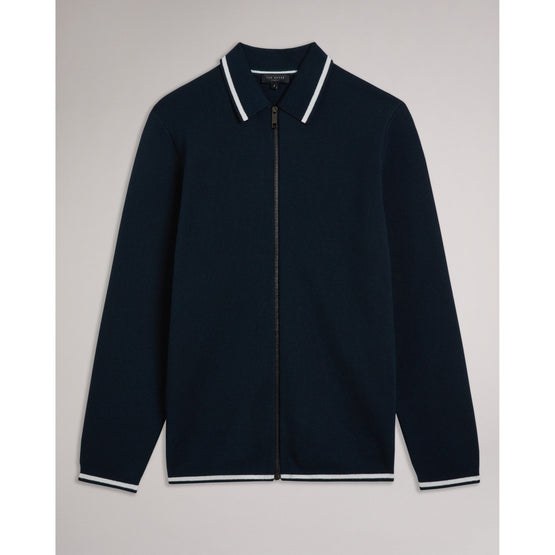 Men Mmk-Coploe-Ls Regular Zip Through - Navy