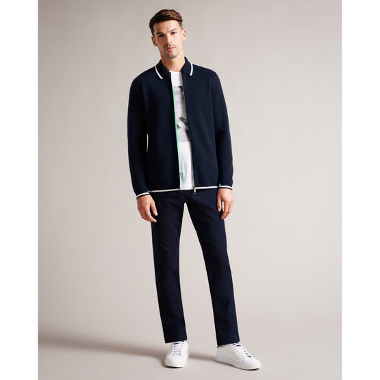 Men Mmk-Coploe-Ls Regular Zip Through - Navy