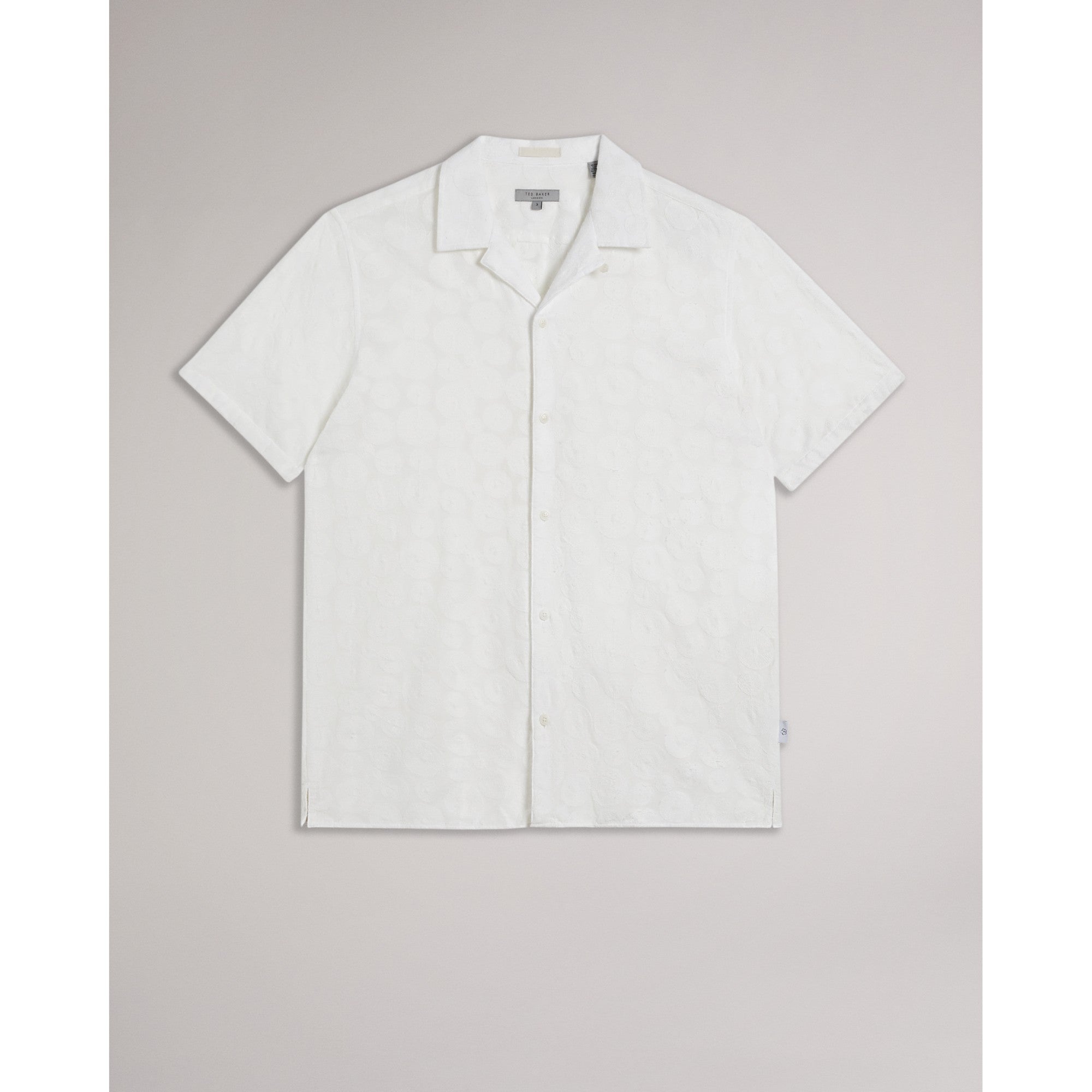Men Mma-Allbury-Short Sleeve Embroidered Shirt - White