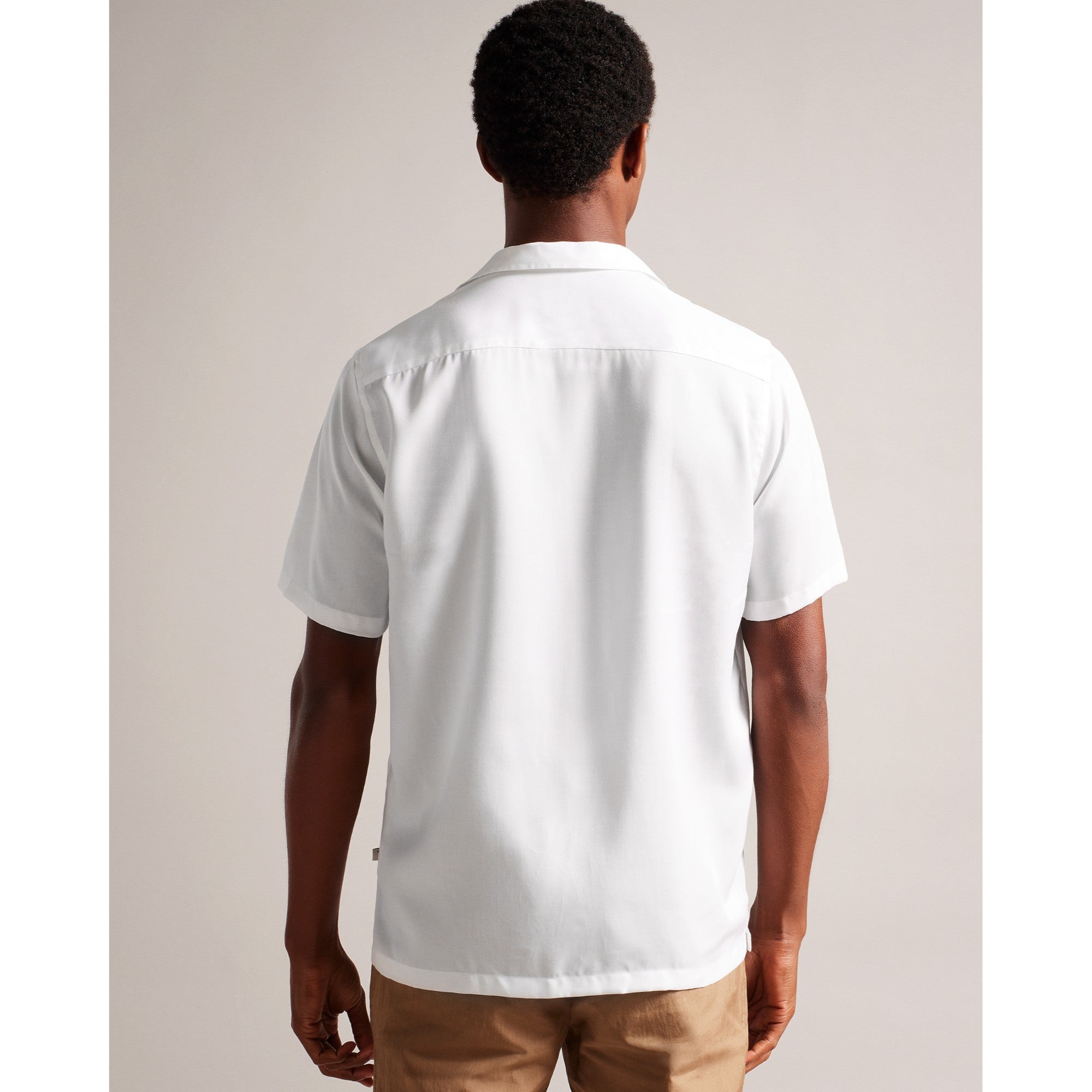 Men Mma-Bedmon-Short Sleeve Botanical Print Shirt - White