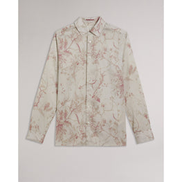 Men Mma-Millow-Long Sleeve Lyocell Floral Print - Natural