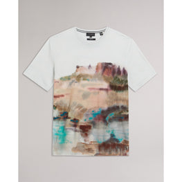 Men Mmb-Tinot-Ss Regular Fit Printed T-Shirt - White