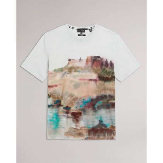 Men Mmb-Tinot-Ss Regular Fit Printed T-Shirt - White