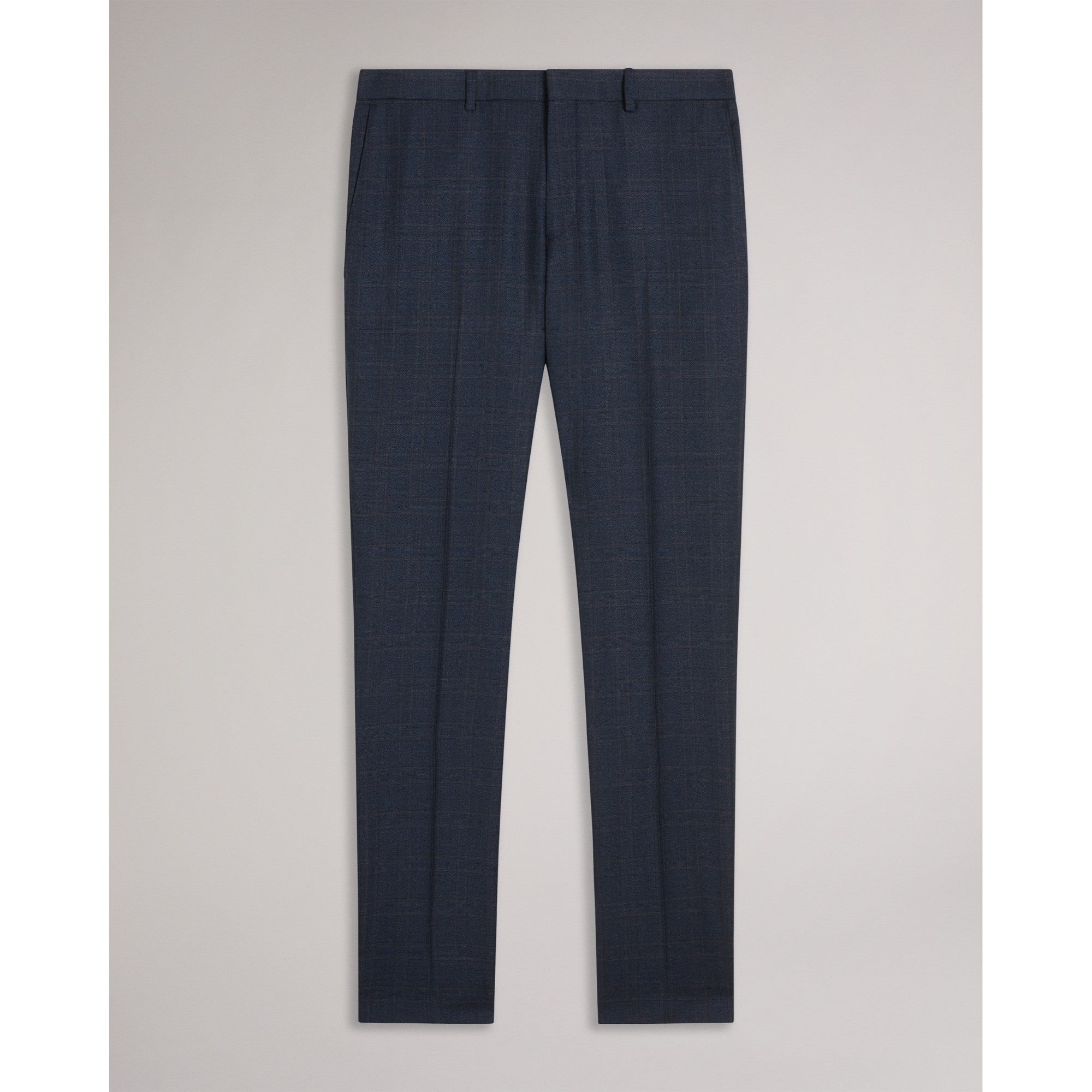 Men Mps-Cromts-Navy Choc Check Trouser - Navy