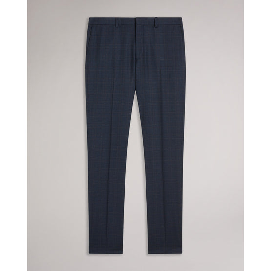 Men Mps-Cromts-Navy Choc Check Trouser - Navy