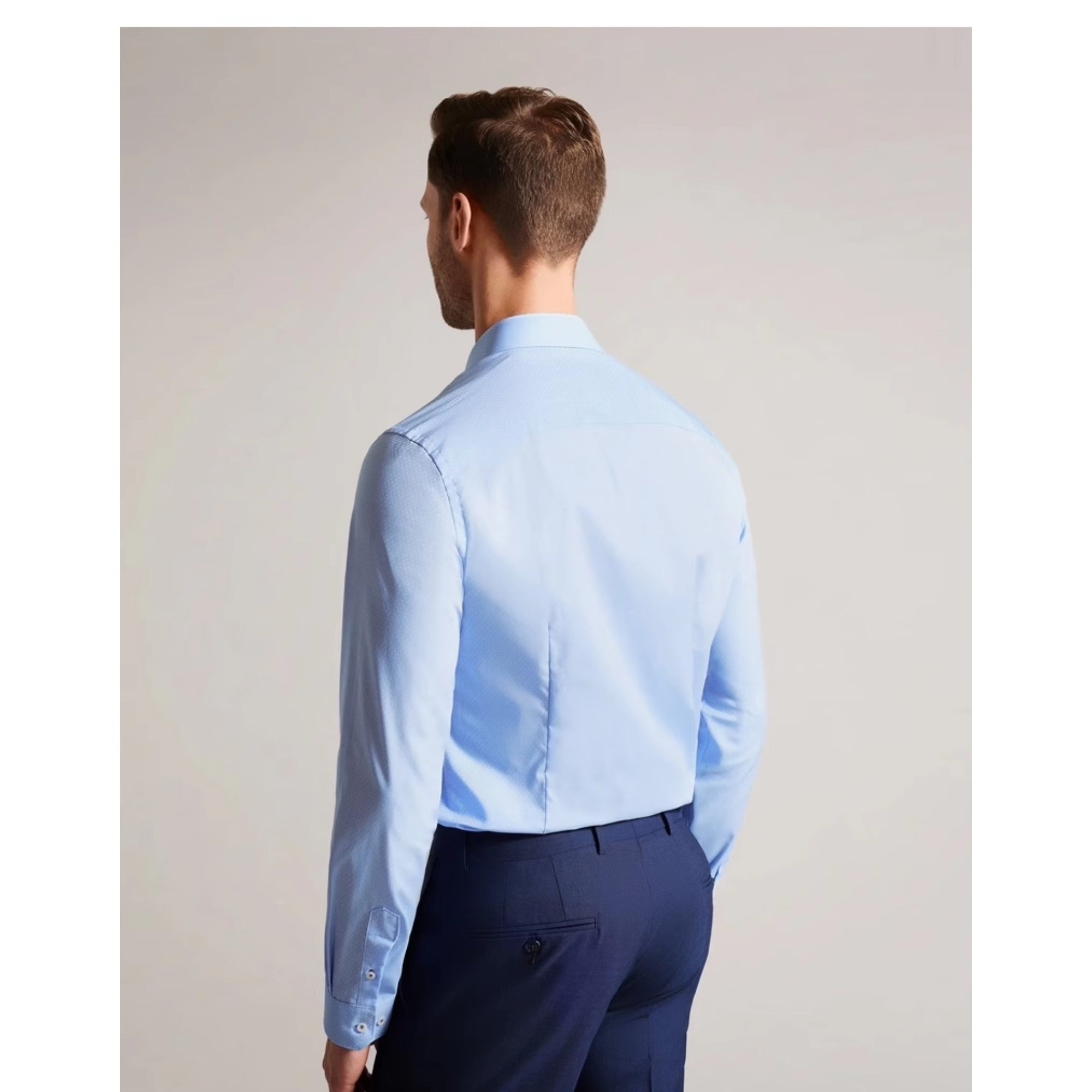 Men Mpa-Newtss-Ls Soft Spot Shirt - Blue