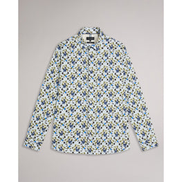 Men Mma-Arigna-Ls Slim Magnolia Shirt - Pl-Blue