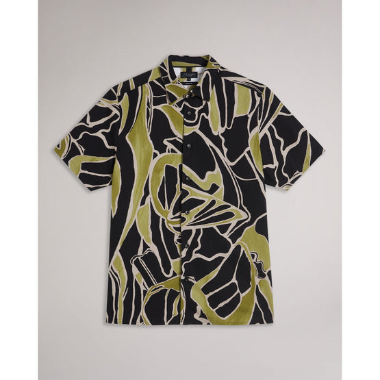 Men Mma-Errew-Ss Regular Stems Shirt - Black