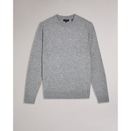Men Mmk-Loung-Ls T Stitch Crew Neck - Grey-Marl