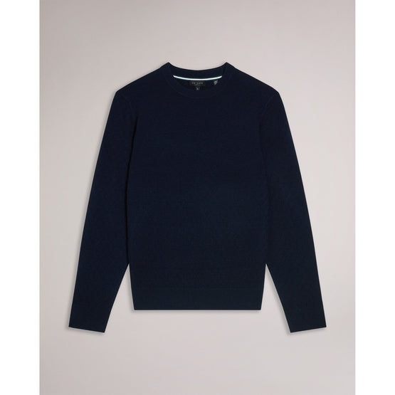 Men Mmk-Loung-Ls T Stitch Crew Neck - Navy