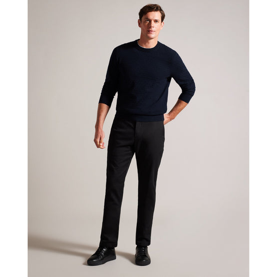 Men Mmk-Loung-Ls T Stitch Crew Neck - Navy