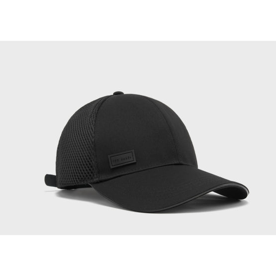 Men Mxh-Ethanns-Mesh And Cotton T Cap - Black