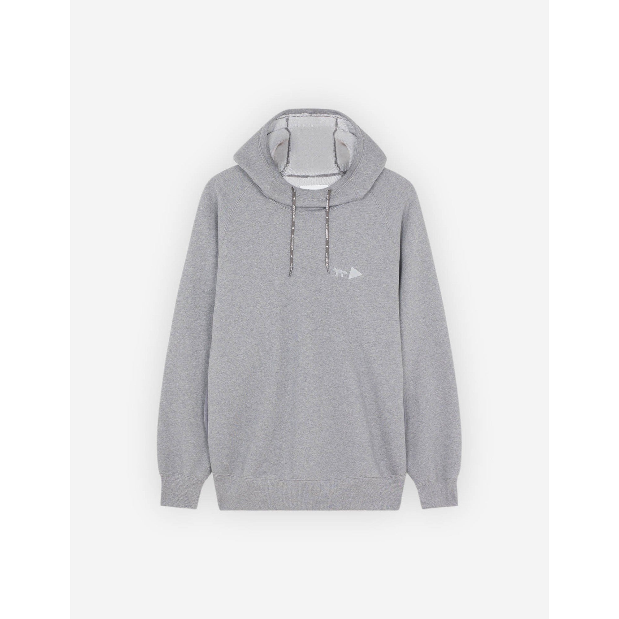 Men Mk X And Wander Dry Cotton Sweathoodie - Ash Grey