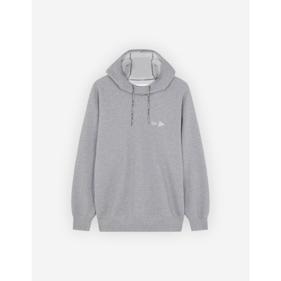 Men Mk X And Wander Dry Cotton Sweathoodie - Ash Grey