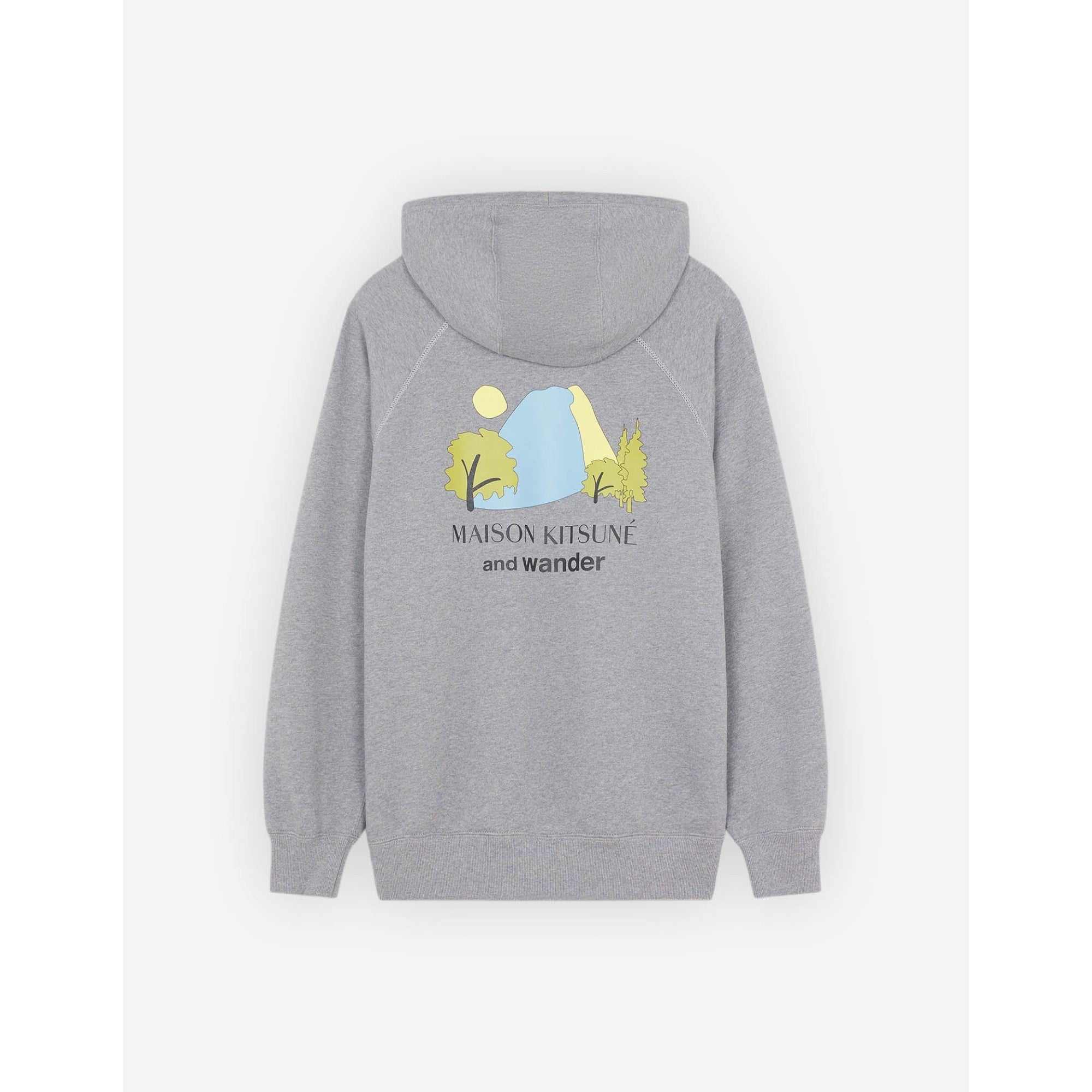 Men Mk X And Wander Dry Cotton Sweathoodie - Ash Grey
