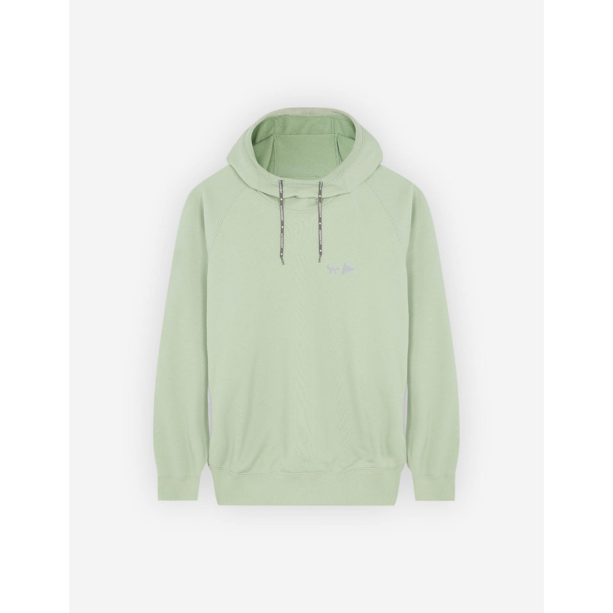 Men Mk X And Wander Dry Cotton Sweathoodie - Light Green