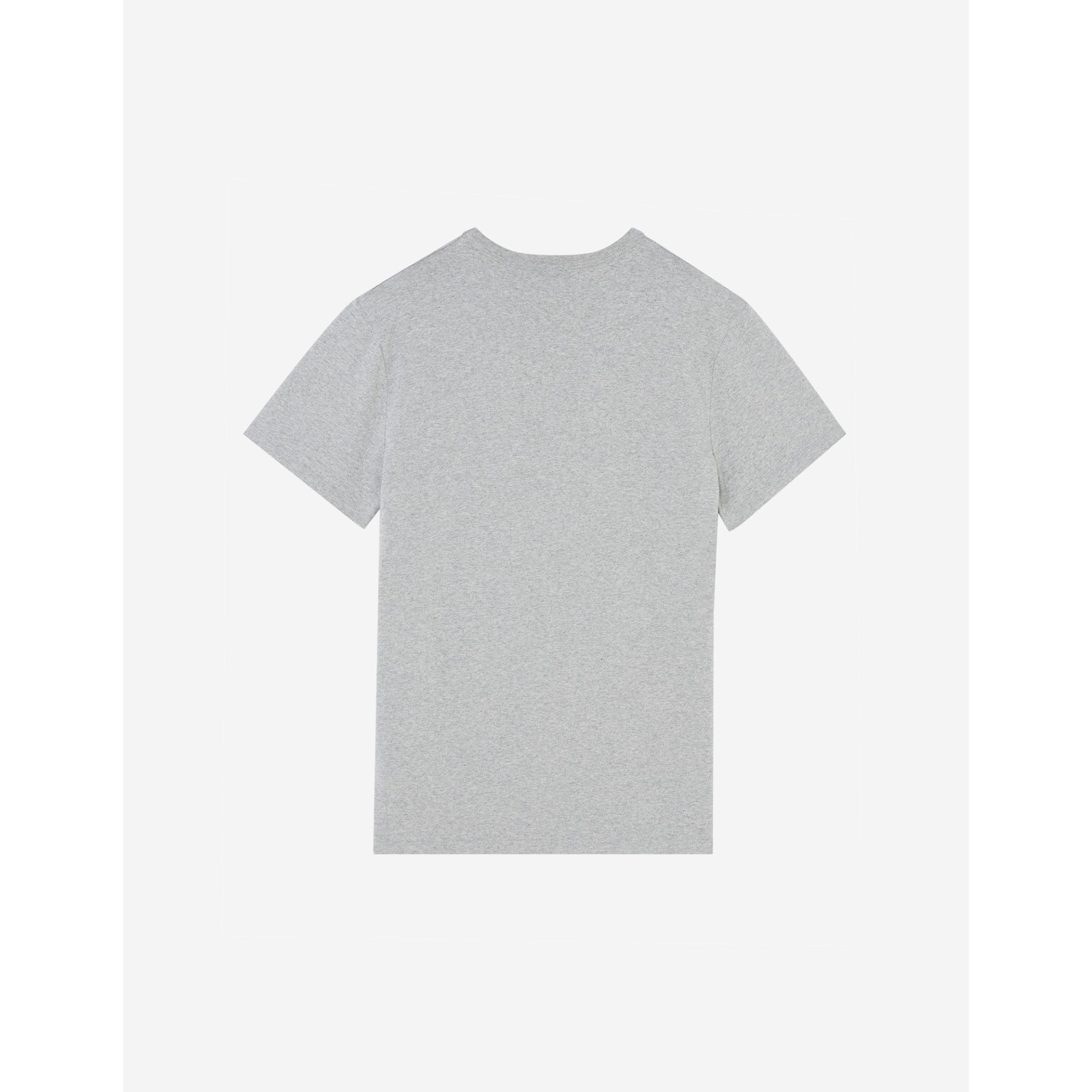 Men Fox Head Patch Classic Tee-Shirt - Grey Melange