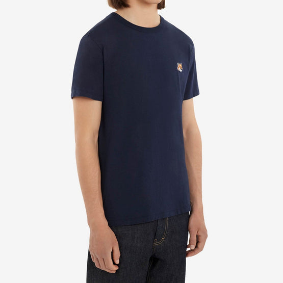 Men Fox Head Patch Classic Tee-Shirt - Navy