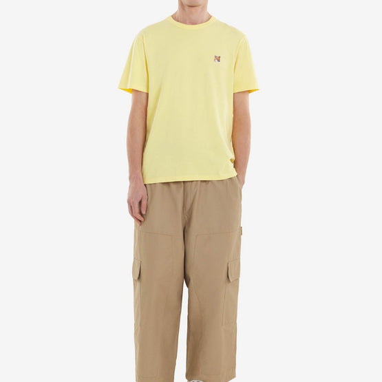 Men Fox Head Patch Classic Tee-Shirt - Soft Yellow