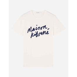 Men Handwriting Classic Tee-Shirt - Latte