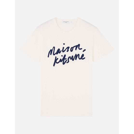 Men Handwriting Classic Tee-Shirt - Latte