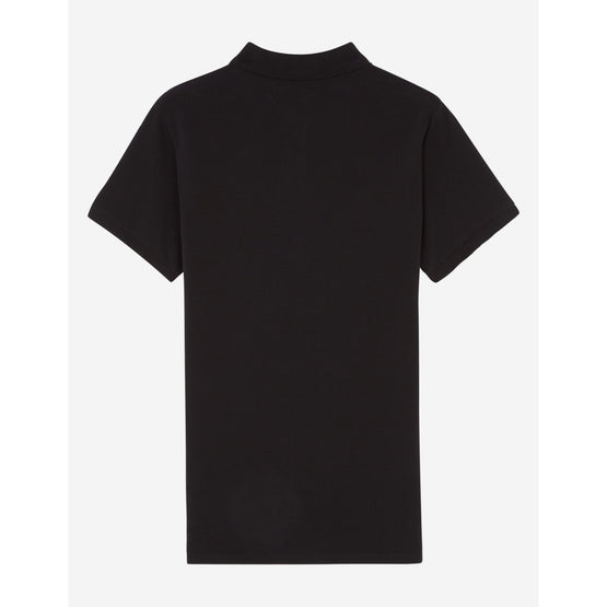 Men Tricolor Fox Patch Classic Polo - Black