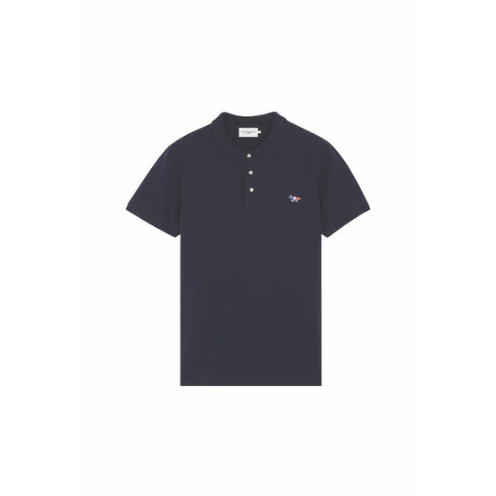 Men Tricolor Fox Patch Classic Polo - Navy