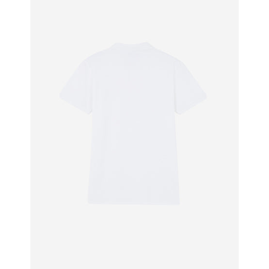 Men Tricolor Fox Patch Classic Polo - White