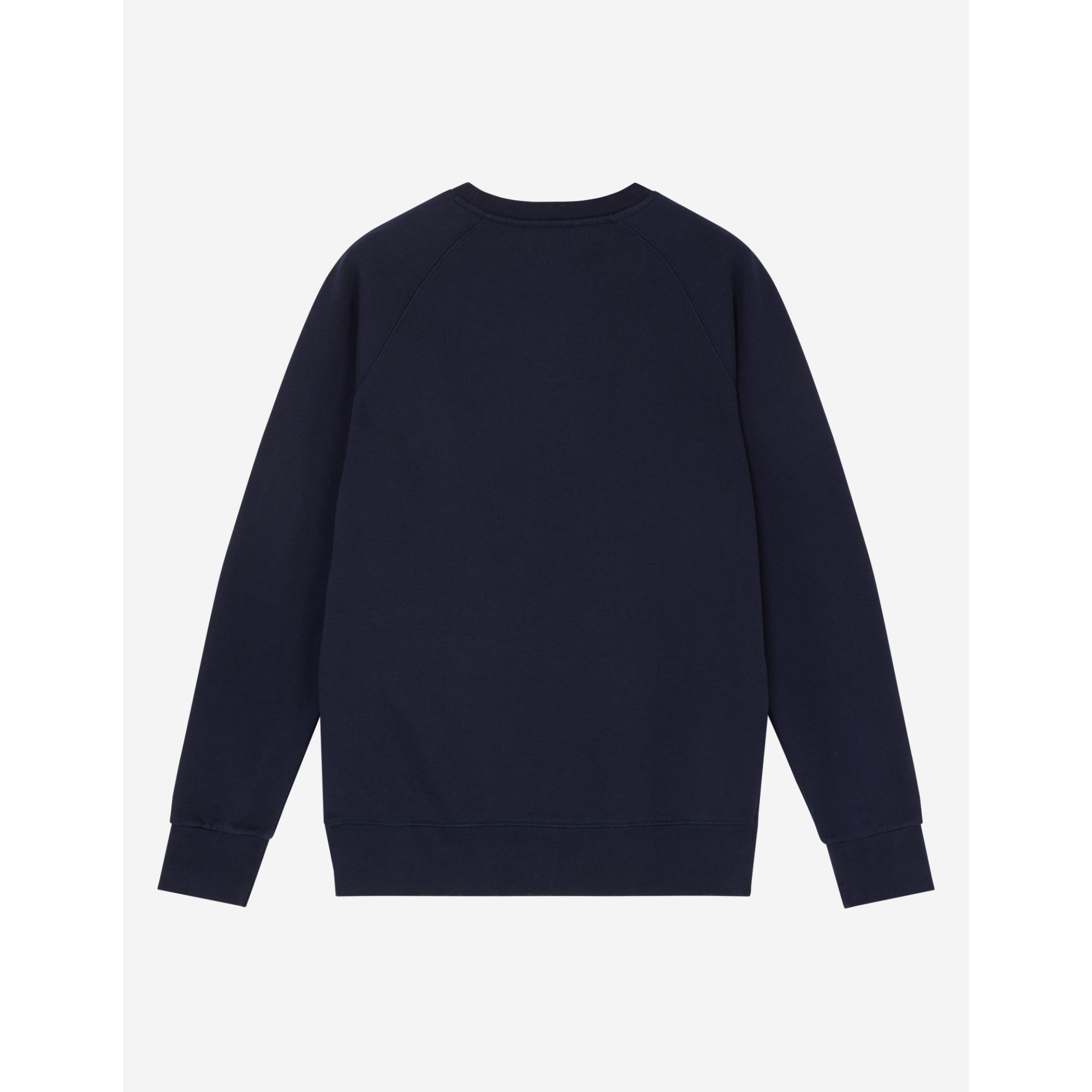 Men Sweatshirt Tricolor Fox Patch - Navy