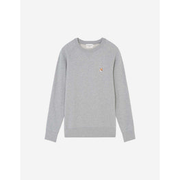 Men Fox Head Patch Classic Sweatshirt - Grey Melange