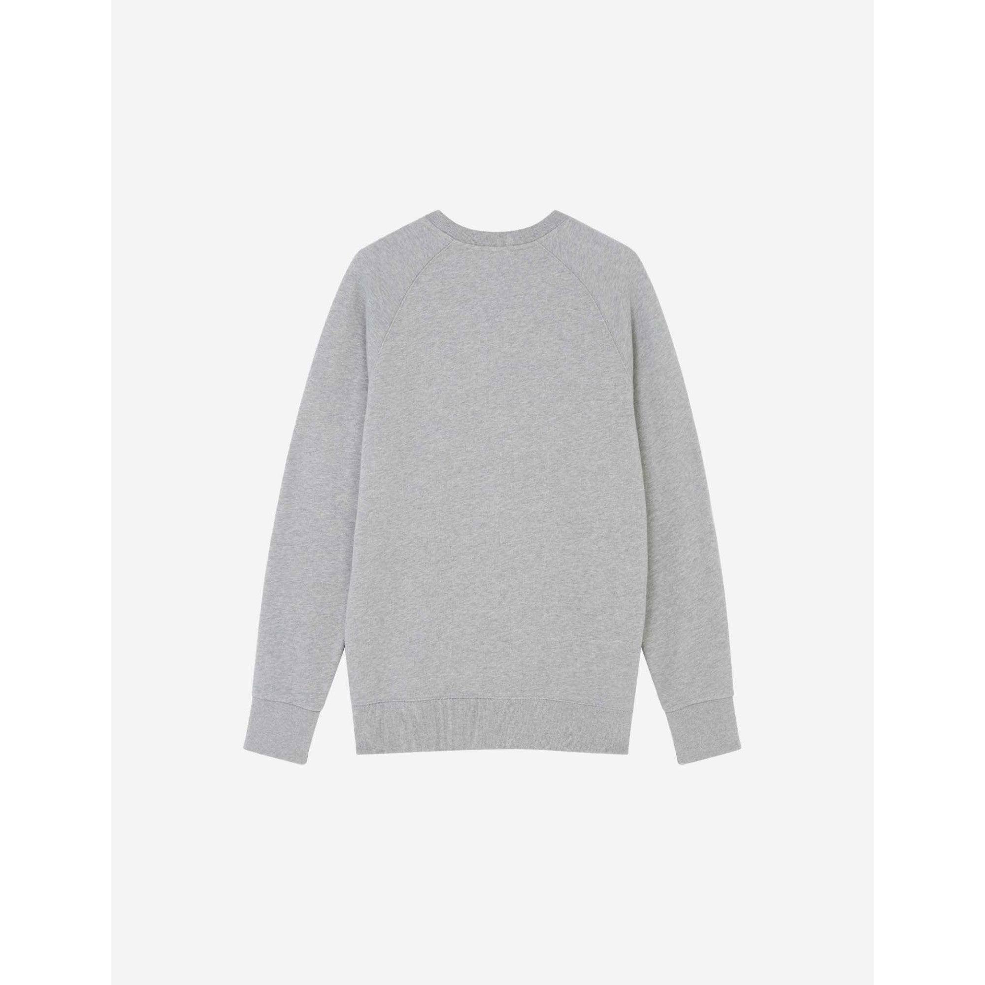 Men Fox Head Patch Classic Sweatshirt - Grey Melange