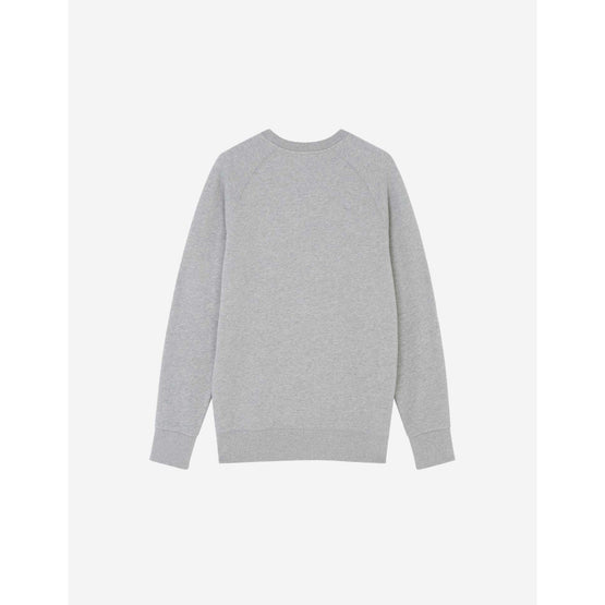 Men Fox Head Patch Classic Sweatshirt - Grey Melange