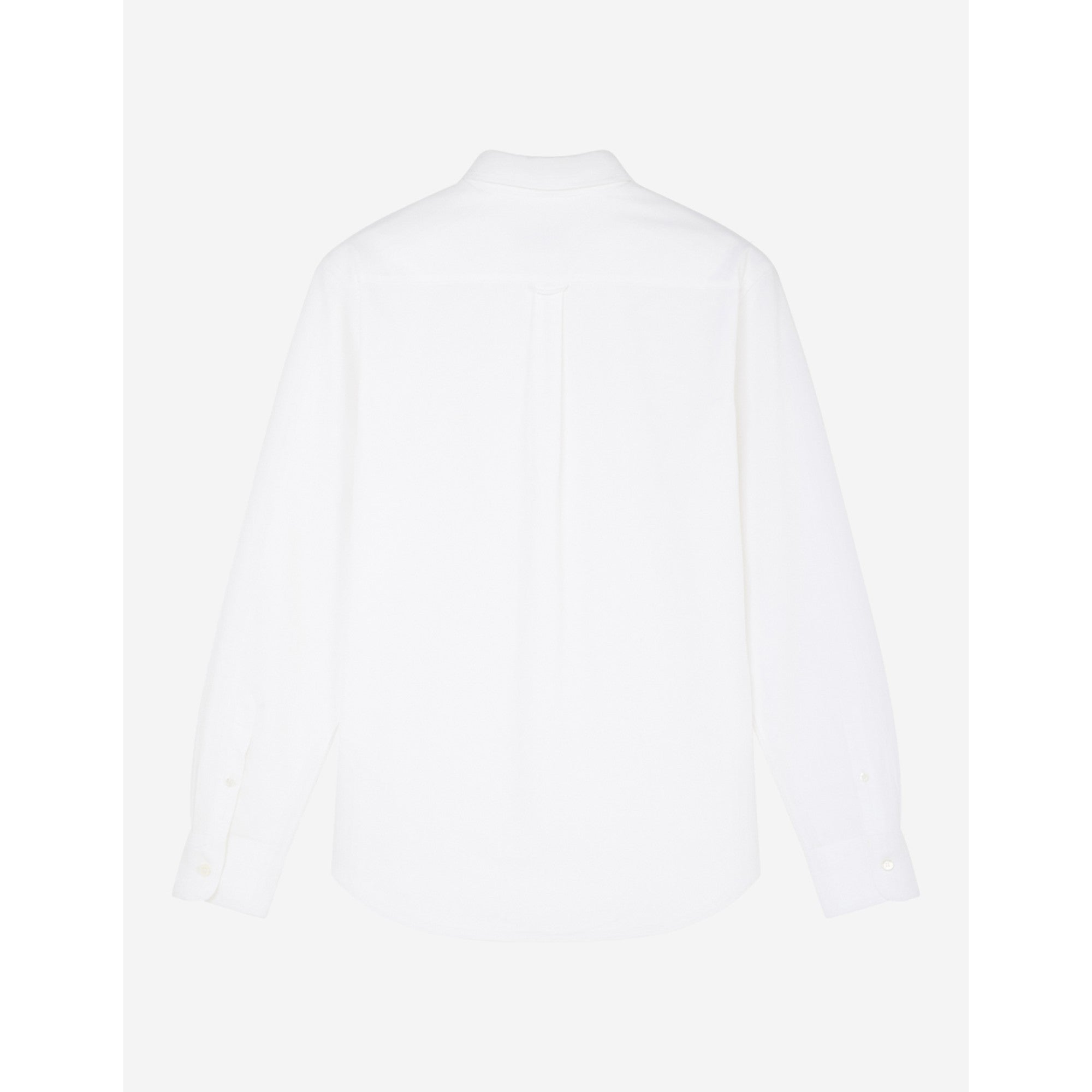Men Oxford Tricolor Fox Patch Classic Shirt Bd - White