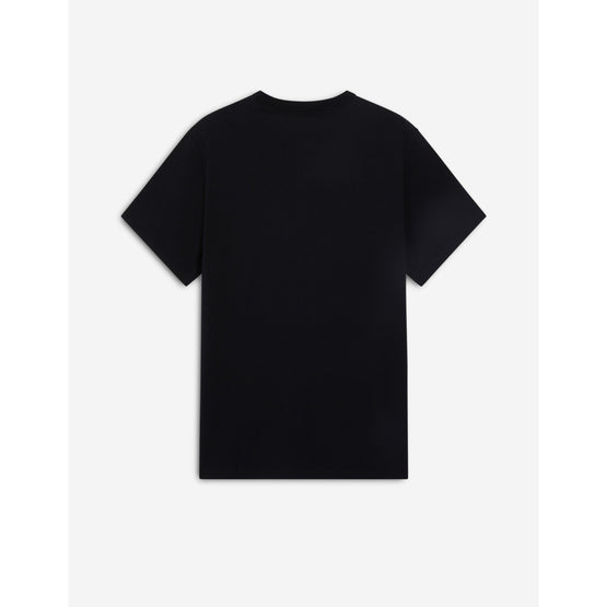 Men Tricolor Fox PatchClassic Pocket Tee-Shirt - Black