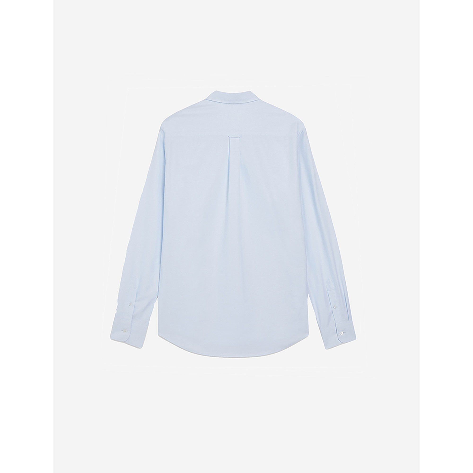 Men Tricolor Fox Patch Classic Shirt Bd - Light Blue