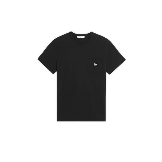 Men Baby Fox Patch Pocket Tee-Shirt - Black